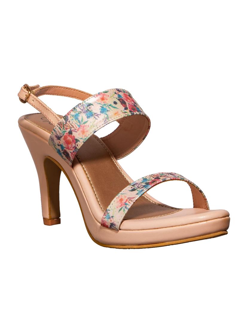 floral strap heels - 16997578 - Zoom Image - 1