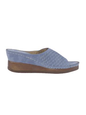 khadim's sharon women blue casual slip-on sandal - 16997609 - Standard Image - 2