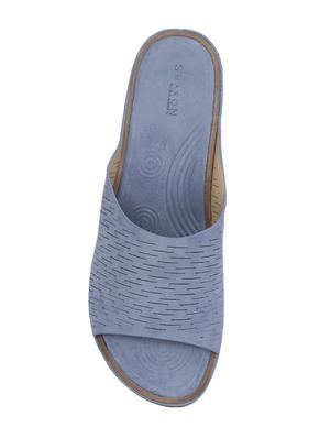 khadim's sharon women blue casual slip-on sandal - 16997609 - Standard Image - 4