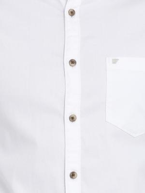 white solid casual shirt - 16997679 - Standard Image - 5