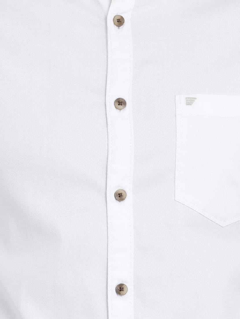 white solid casual shirt - 16997679 - Zoom Image - 5