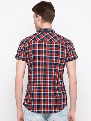 multi colored checkered casual shirt - 16997854 - Standard Image - 3