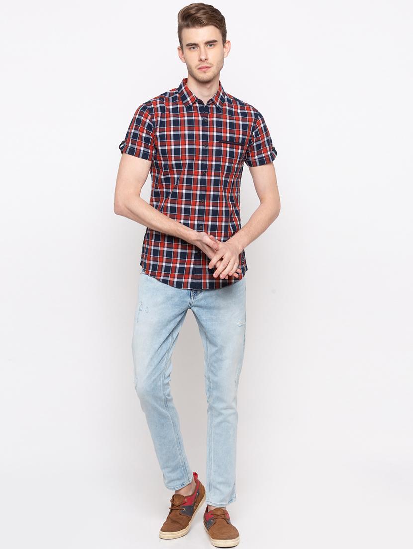 multi colored checkered casual shirt - 16997854 - Zoom Image - 4