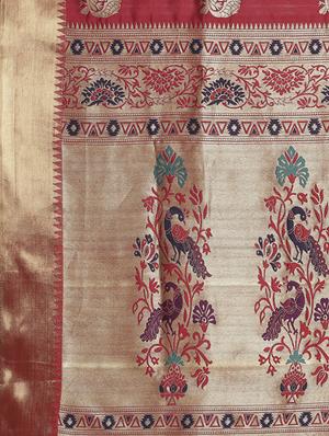 conversational banarasi saree with blouse - 16998088 - Standard Image - 4