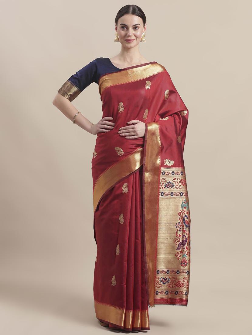conversational banarasi saree with blouse - 16998088 - Zoom Image - 1