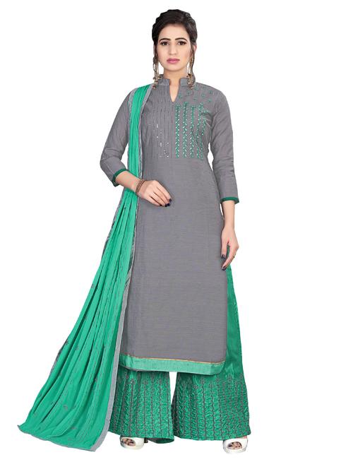 embroidered unstitched suit - 16998221 - Very Small Image - 1