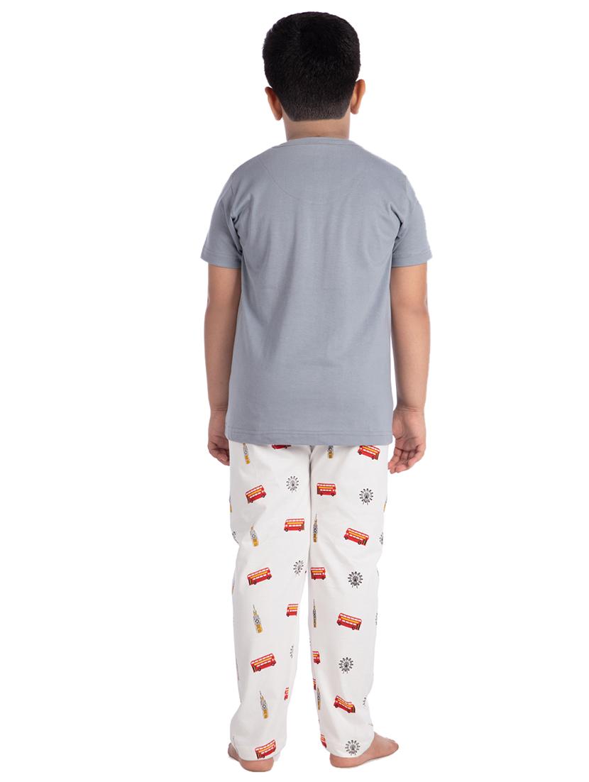 multi colored cotton pyjama set nightwear - 16998362 - Zoom Image - 3