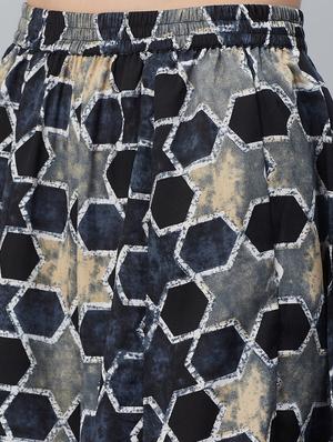 geometrical kurta palazzo set - 16998596 - Standard Image - 5