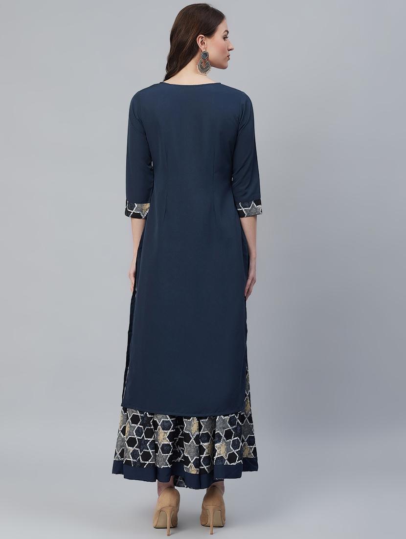 geometrical kurta palazzo set - 16998596 - Zoom Image - 3