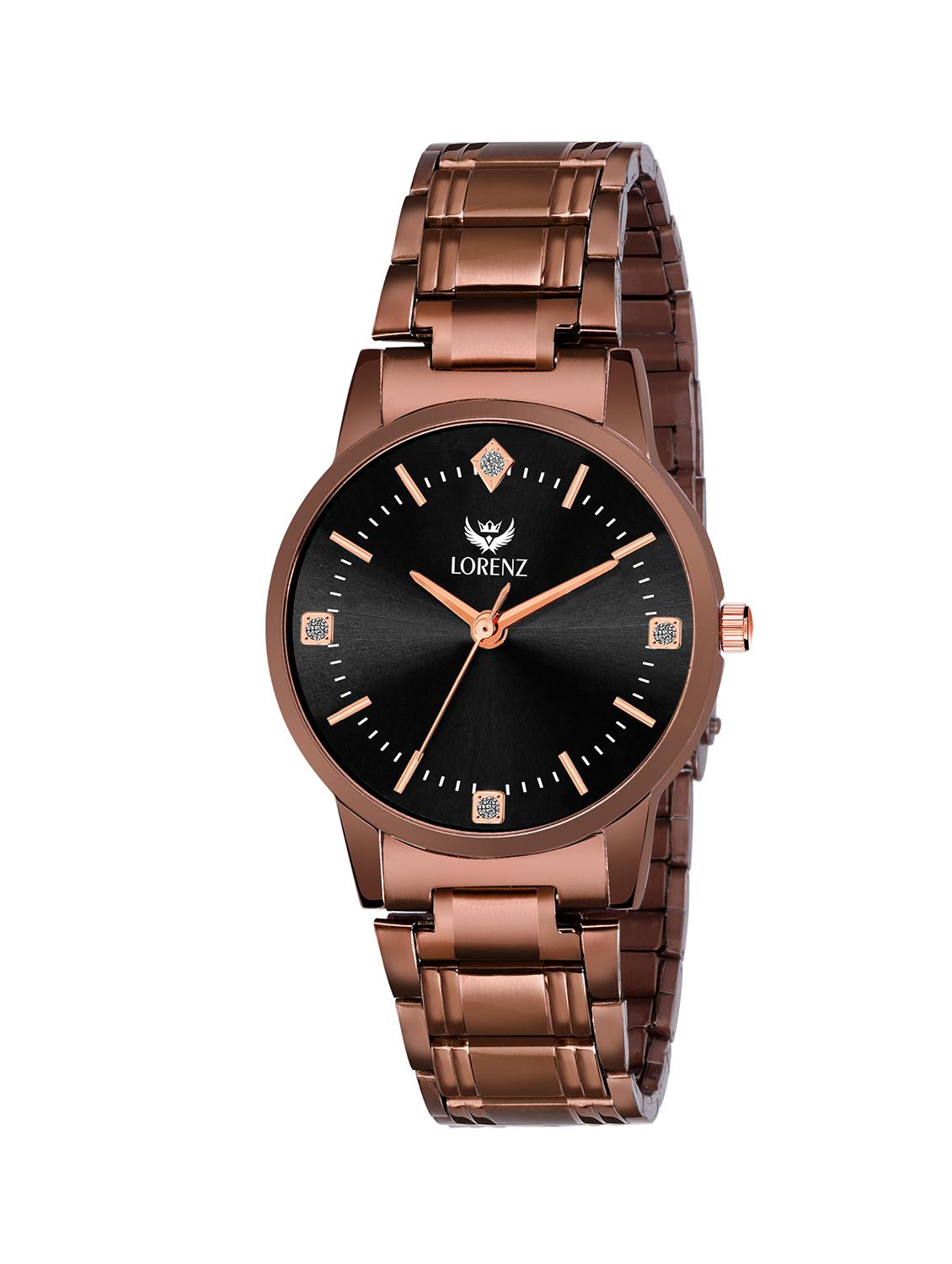 black dial bronze analog watch - 16999001 - Zoom Image - 1