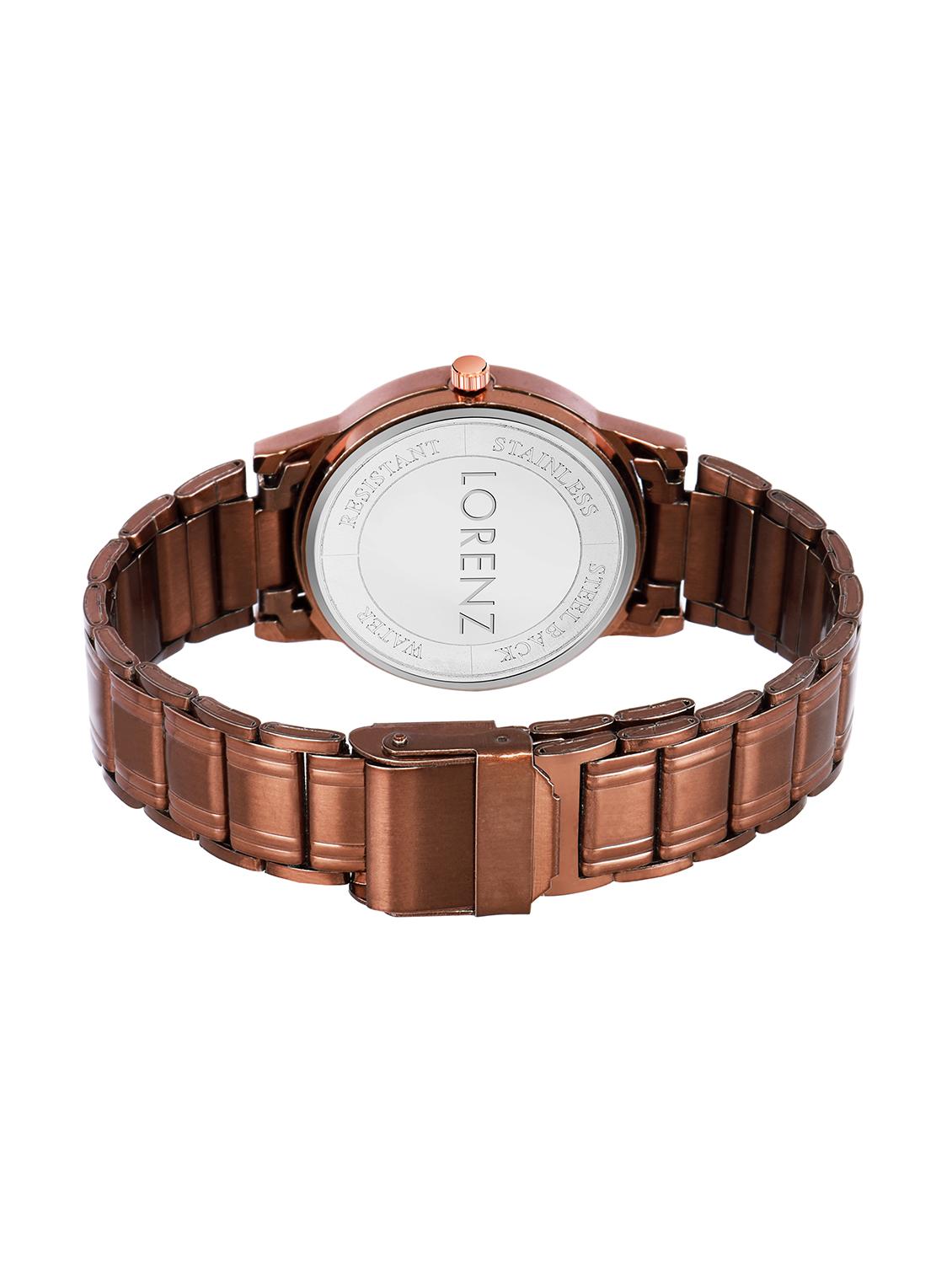 black dial bronze analog watch - 16999001 - Zoom Image - 3