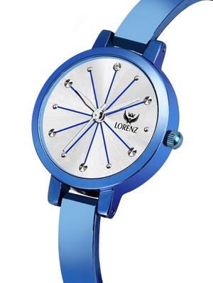 white dial blue strap analog watch - 16999005 - Standard Image - 2