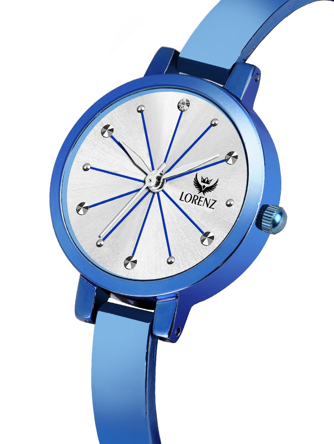 white dial blue strap analog watch - 16999005 - Zoom Image - 2