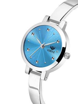 blue dial stainless steel watch - 16999007 - Standard Image - 2