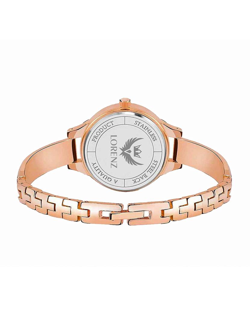 lorenz luxury finish rose gold watch - 16999010 - Zoom Image - 3