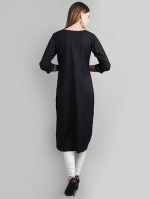 solid straight kurta - 16999012 - Standard Image - 3