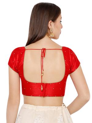 back dori solid blouse - 16999027 - Standard Image - 3
