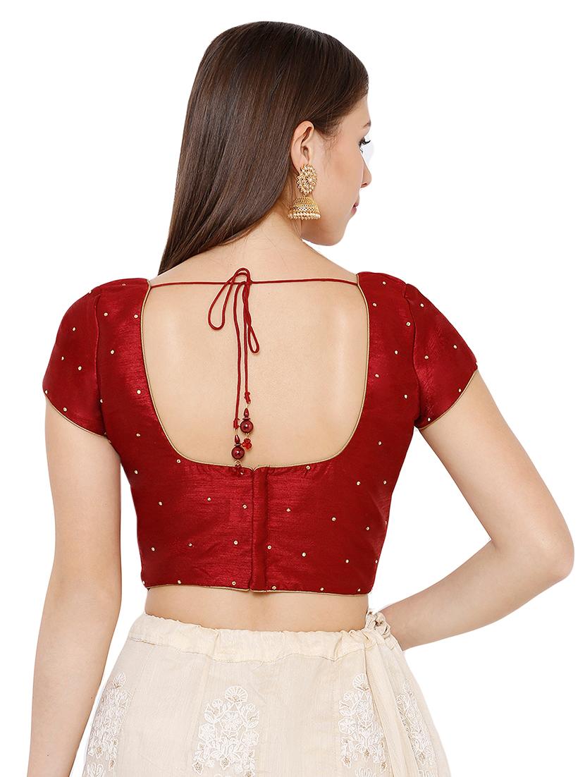 back dori solid blouse - 16999029 - Zoom Image - 3