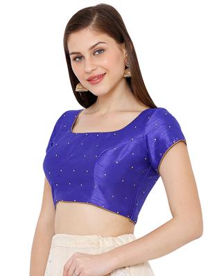 back dori solid blouse - 16999031 - Standard Image - 2