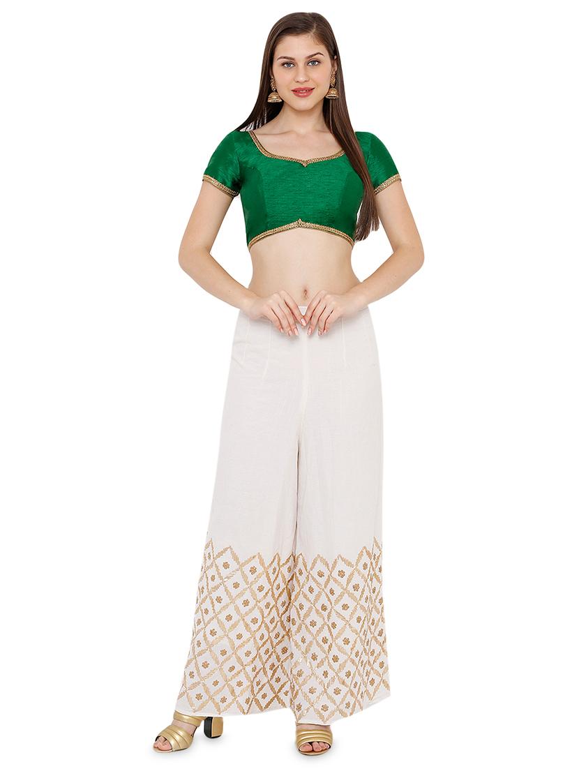 back dori solid blouse - 16999037 - Zoom Image - 4