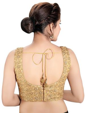 back detail embroidered blouse - 16999043 - Standard Image - 2