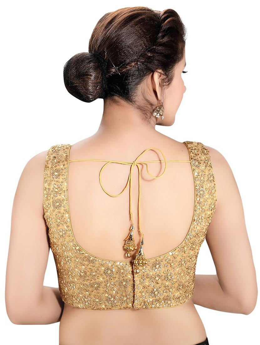 back detail embroidered blouse - 16999043 - Zoom Image - 2