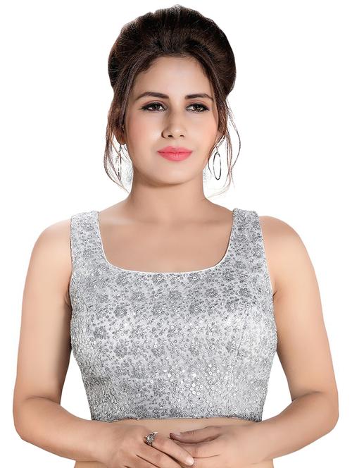 back detail embroidered blouse - 16999044 - Standard Image - 1