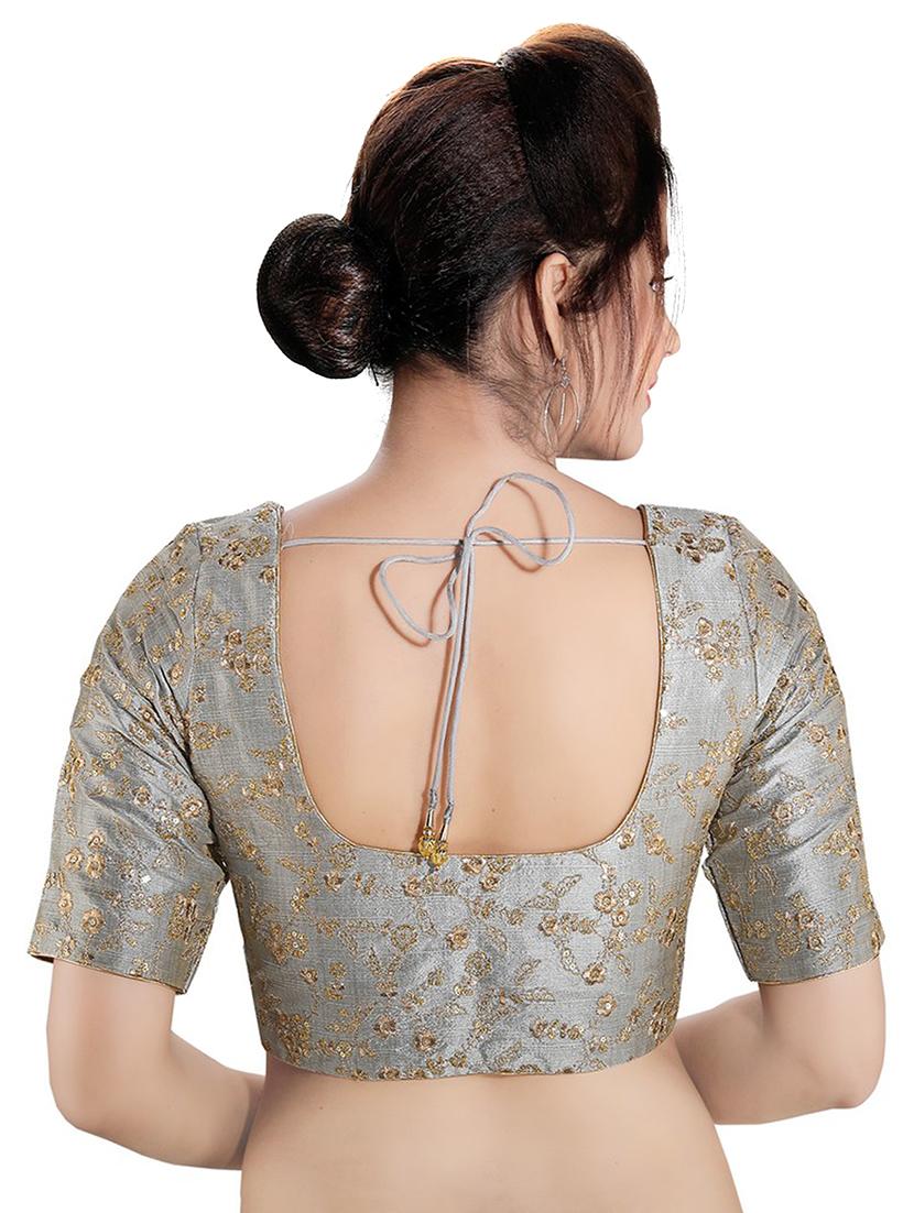 back detail embroidered blouse - 16999048 - Zoom Image - 2