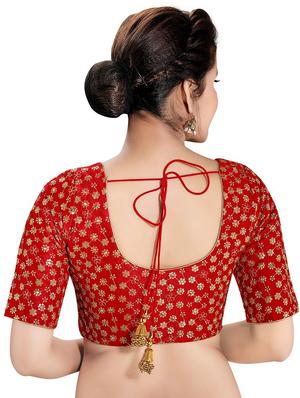 back detail embroidered blouse - 16999049 - Standard Image - 2