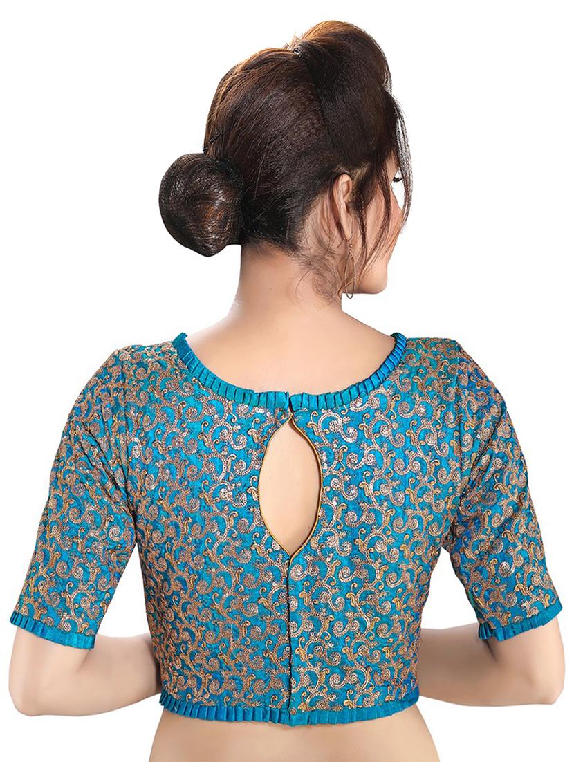 back detail embroidered blouse - 16999051 - Zoom Image - 2