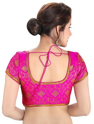 back detail brocade blouse - 16999064 - Standard Image - 2