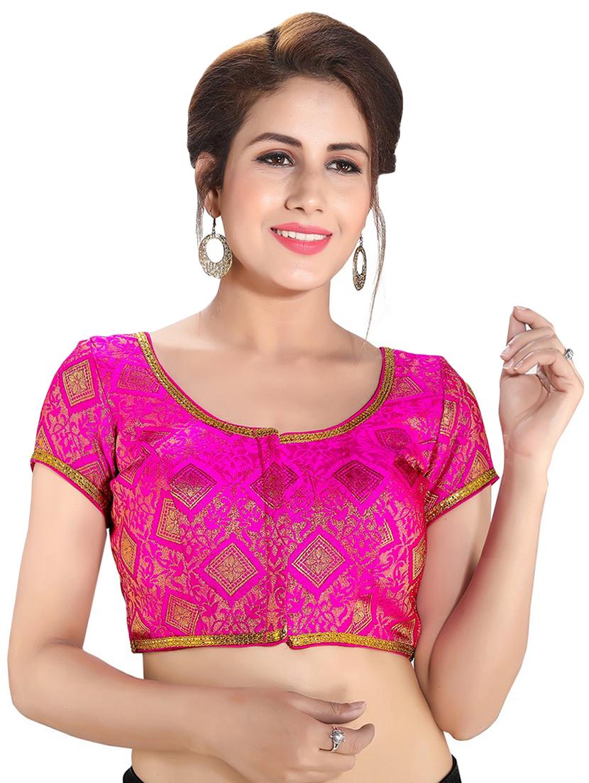 back detail brocade blouse - 16999064 - Zoom Image - 1