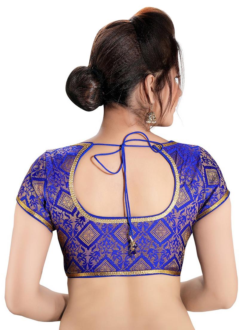 back detail brocade blouse - 16999067 - Zoom Image - 2