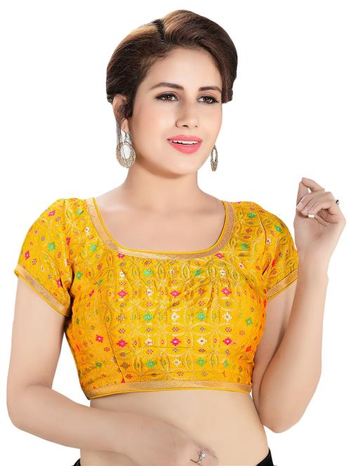back detail brocade blouse - 16999071 - Standard Image - 1