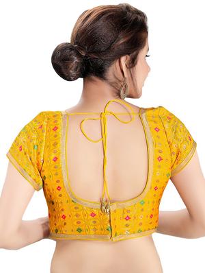 back detail brocade blouse - 16999071 - Standard Image - 2