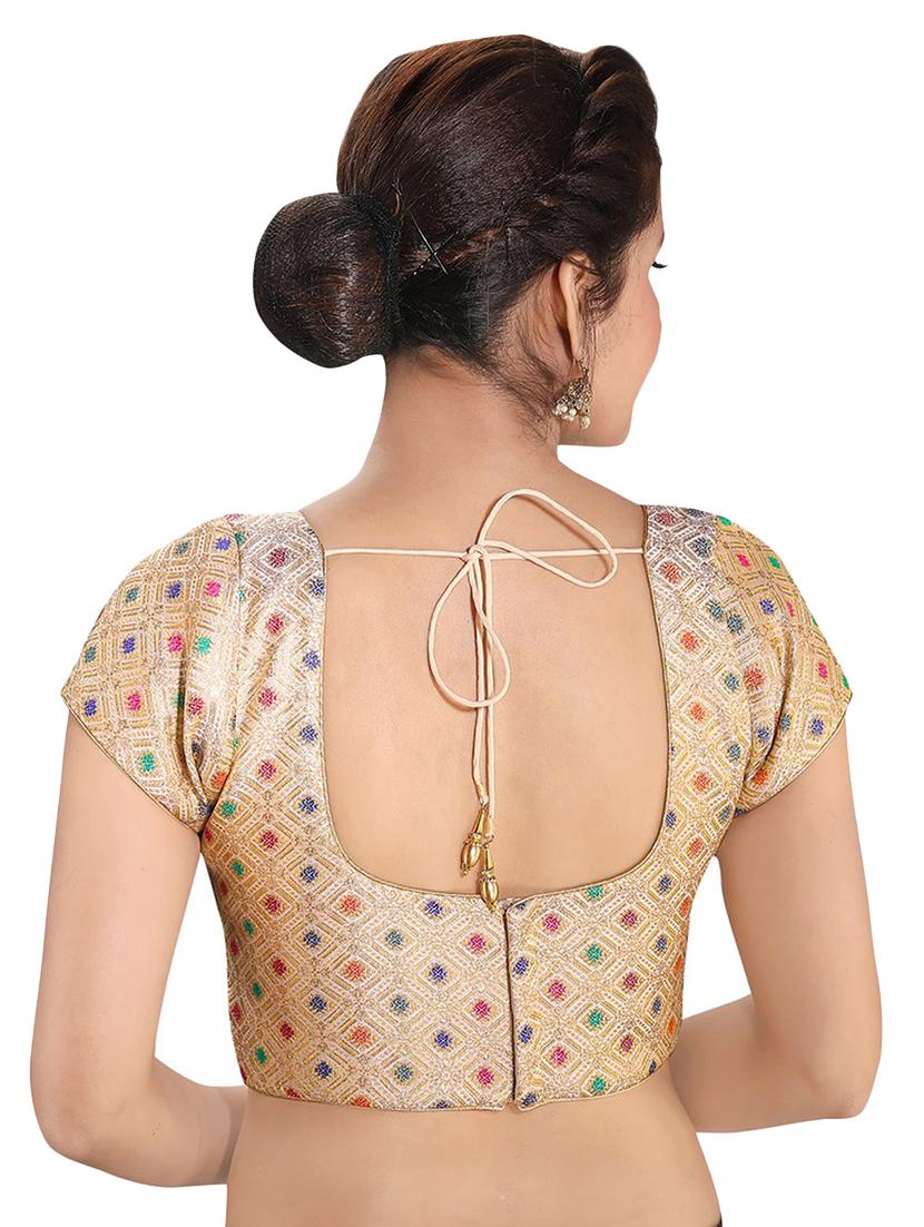 self design brocade blouse - 16999075 - Zoom Image - 2