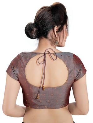 self design brocade blouse - 16999077 - Standard Image - 2