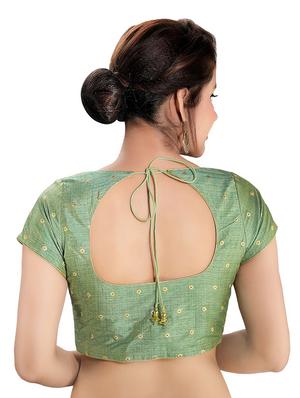 self design brocade blouse - 16999078 - Standard Image - 2