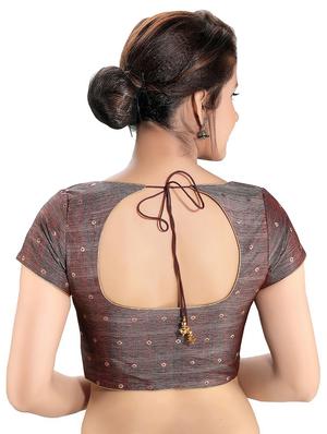 self design brocade blouse - 16999079 - Standard Image - 2