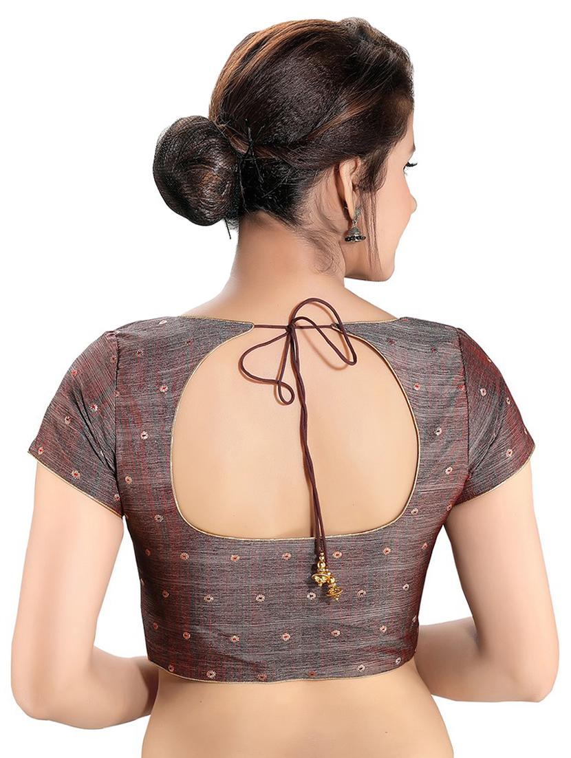 self design brocade blouse - 16999079 - Zoom Image - 2
