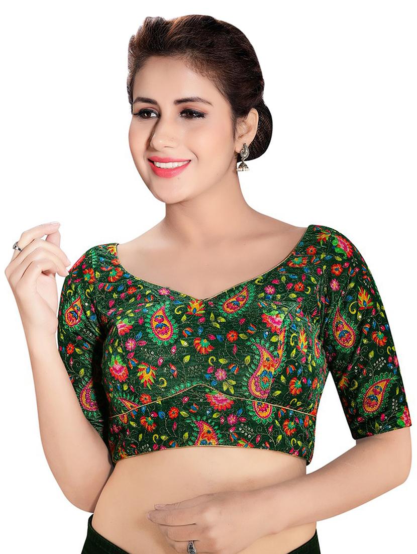 self design embroidered blouse - 16999097 - Zoom Image - 1