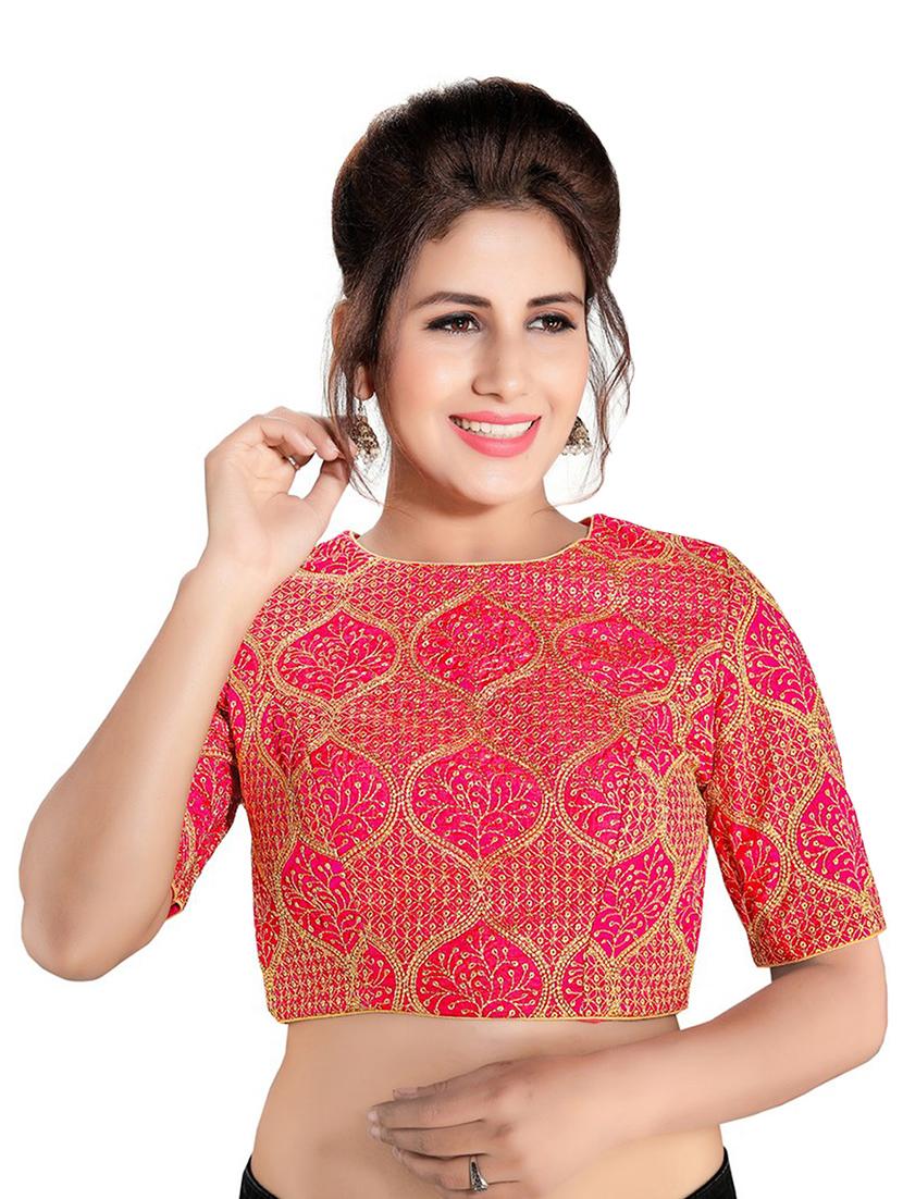 self design brocade blouse - 16999103 - Zoom Image - 1