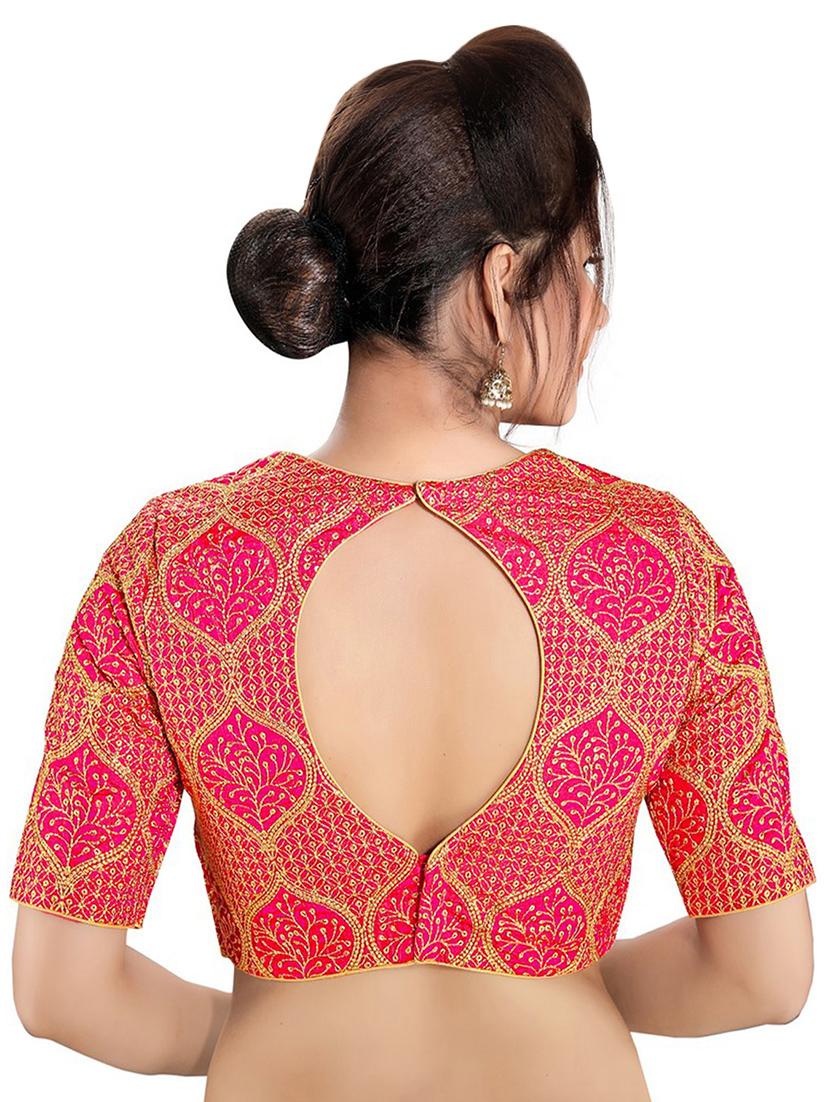 self design brocade blouse - 16999103 - Zoom Image - 2