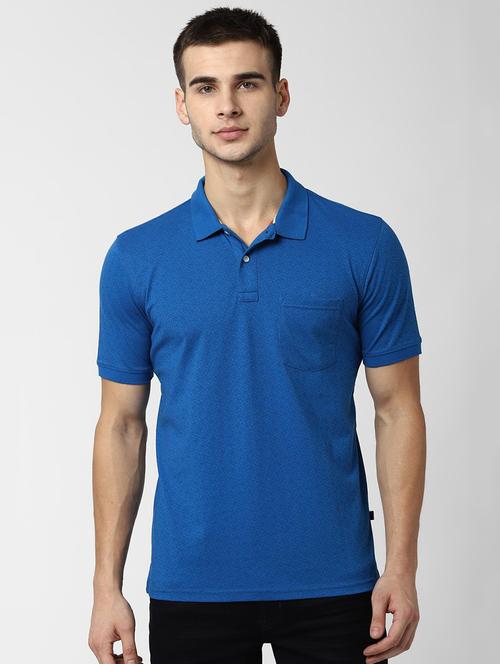 blue printed polo t-shirt - 16999323 - Standard Image - 1