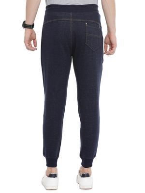 navy blue solid jogger - 16999473 - Standard Image - 3