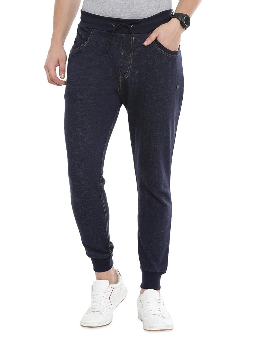 navy blue solid jogger - 16999473 - Zoom Image - 1