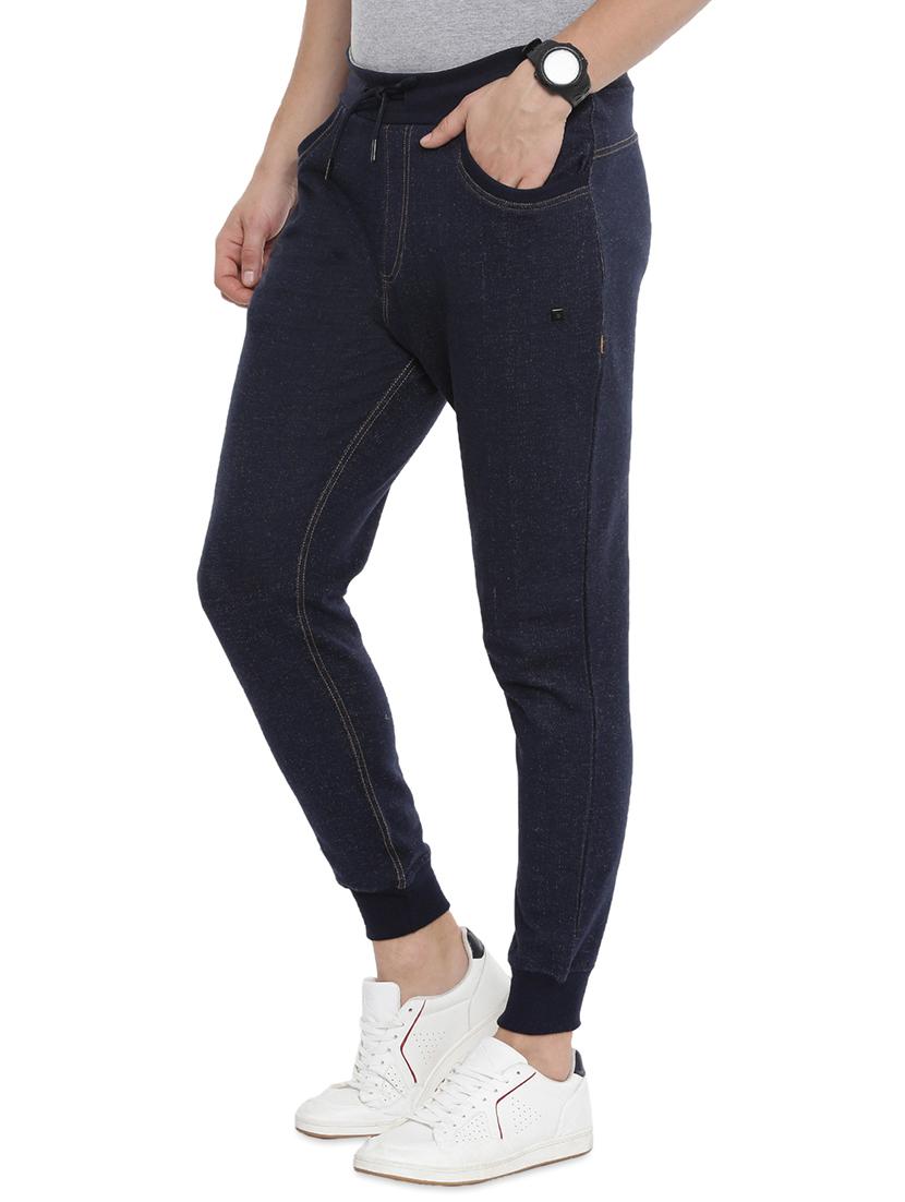 navy blue solid jogger - 16999473 - Zoom Image - 2