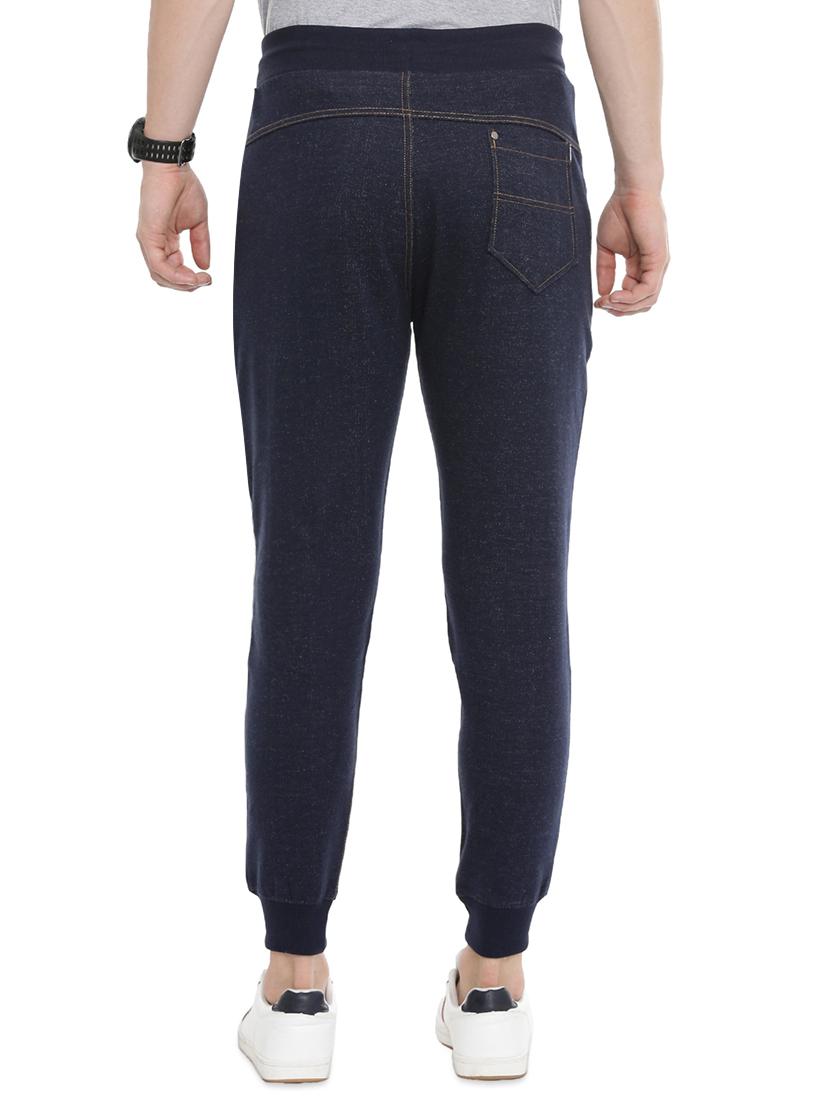navy blue solid jogger - 16999473 - Zoom Image - 3