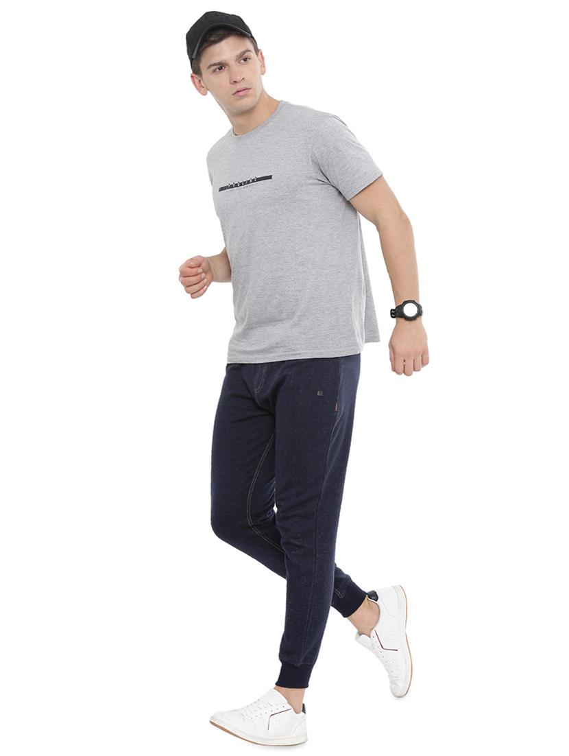 navy blue solid jogger - 16999473 - Zoom Image - 4