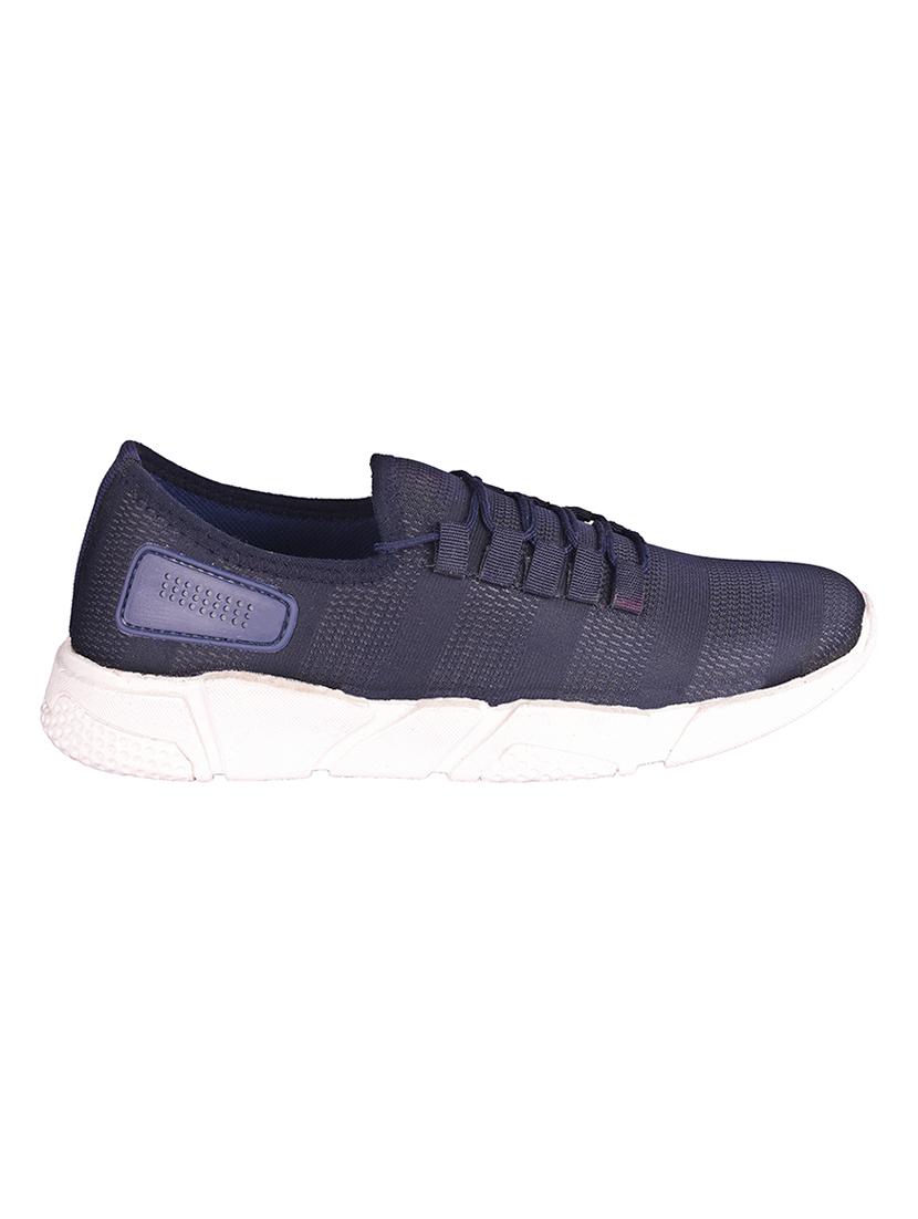 blue mesh & synthetic lace up sneakers - 16999549 - Zoom Image - 2